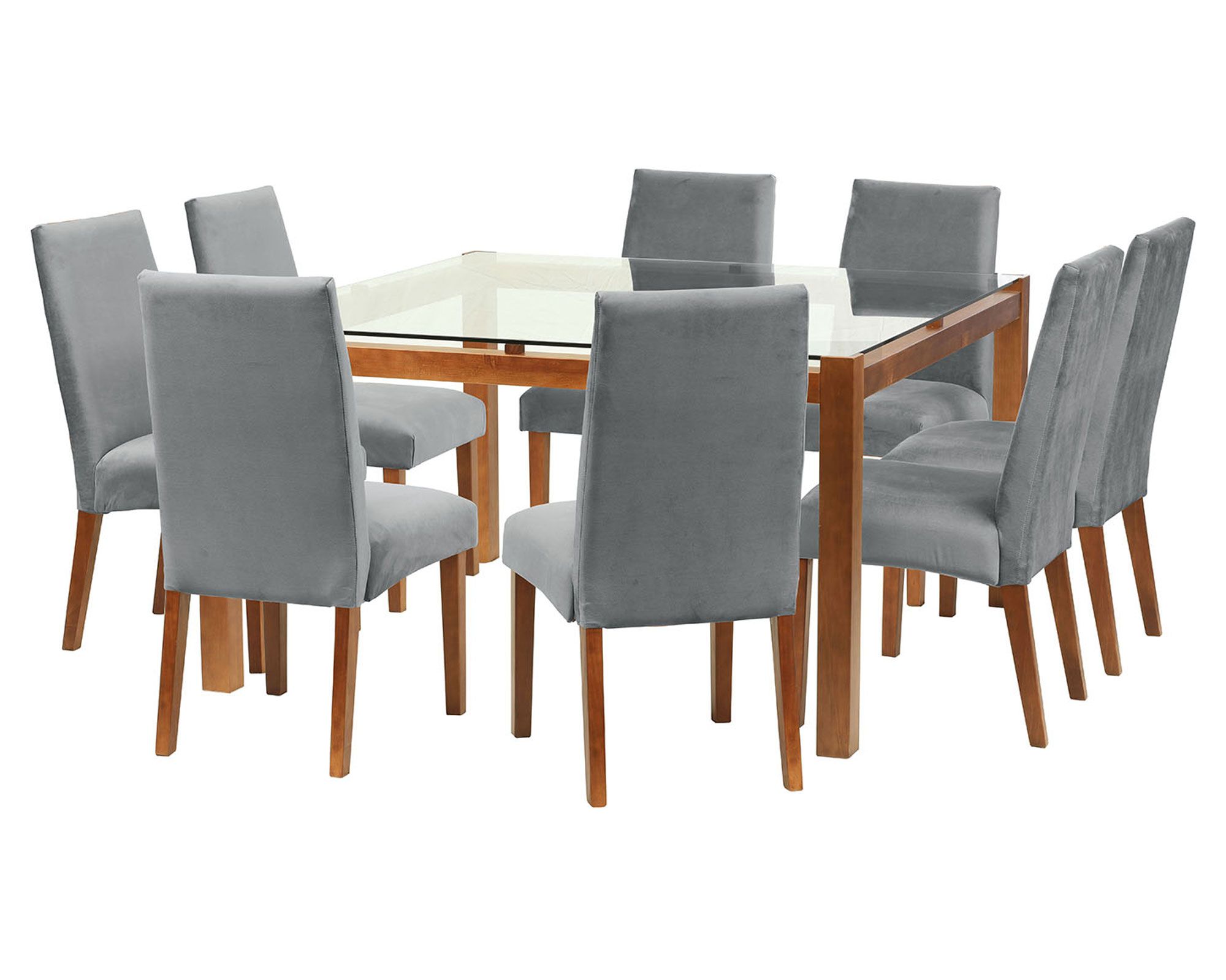 Latam Home Comedor 8 sillas Barcelona gris Latam Home