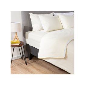 Plumón Bicolor beige/blanco 2 plazas