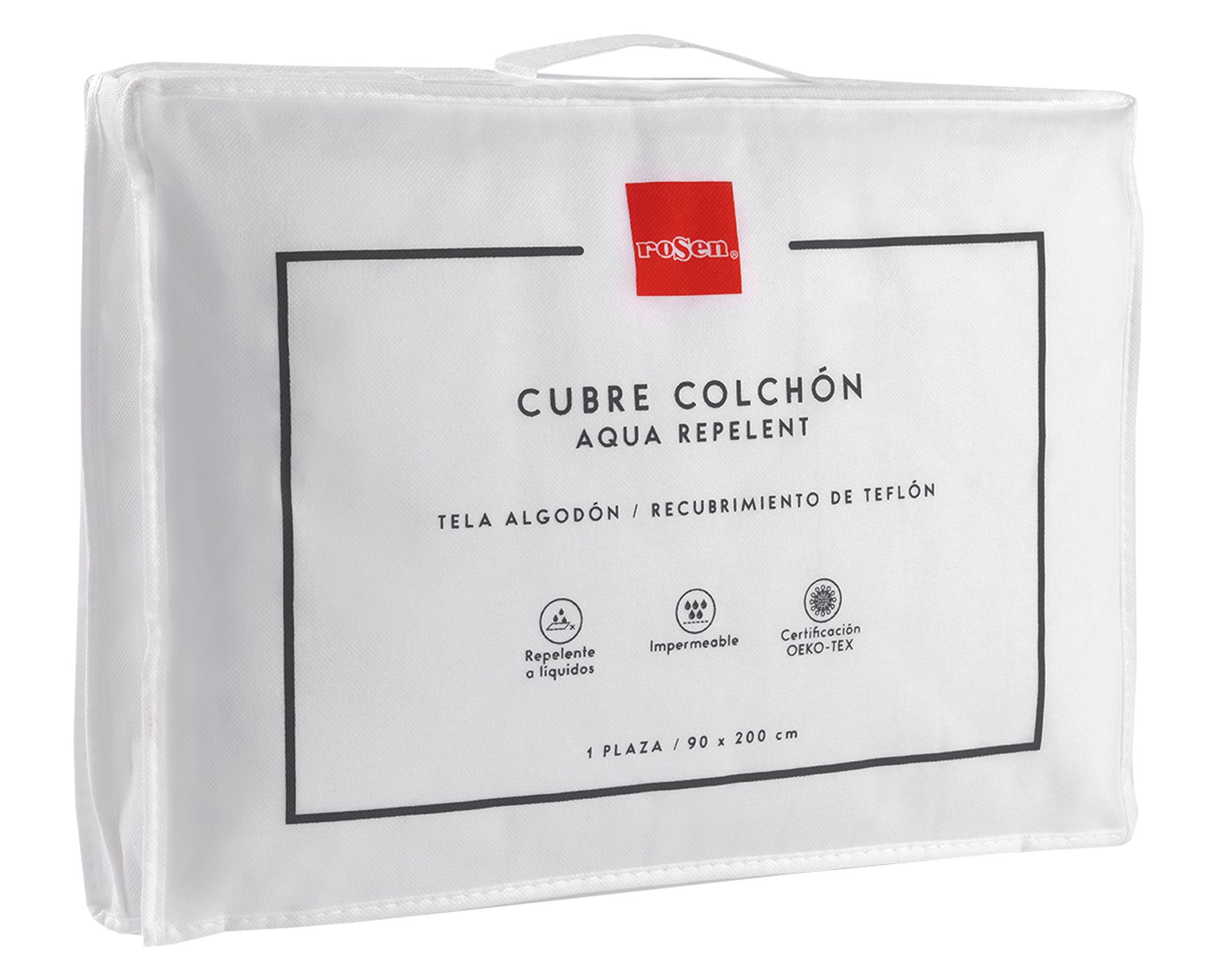 Rosen Cubrecolchón 1 plaza Aqua repelent blanco Rosen
