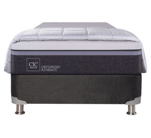 Box spring 1.5 plazas Ortopedic Advance + plumón Cic