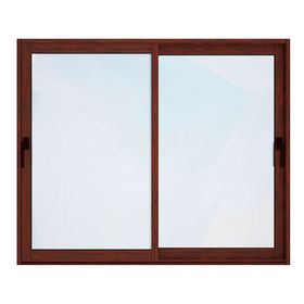 Ventana Aluminio 150x205 cm Termopanel Corredera Madera Mundo Glass