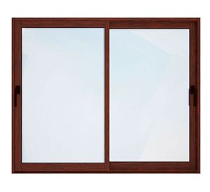 Ventana Aluminio 150x205 cm Termopanel Corredera Madera Mundo Glass