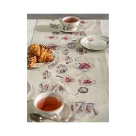 Camino mesa impermeable Tacitas 150x36 cm