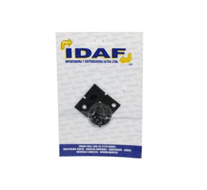 Tirador forjado estrella con placa negro Idaf