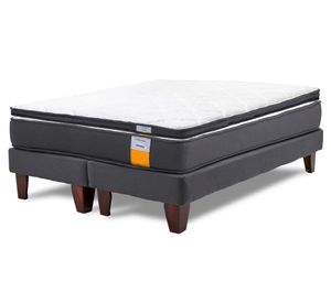 Cama europea funcional Full base dividida x 190 cm + topper