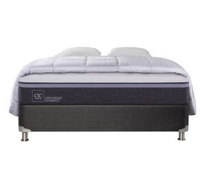 Box spring 2 plazas Ortopedic advance B5 + almohadas + plumón Cic