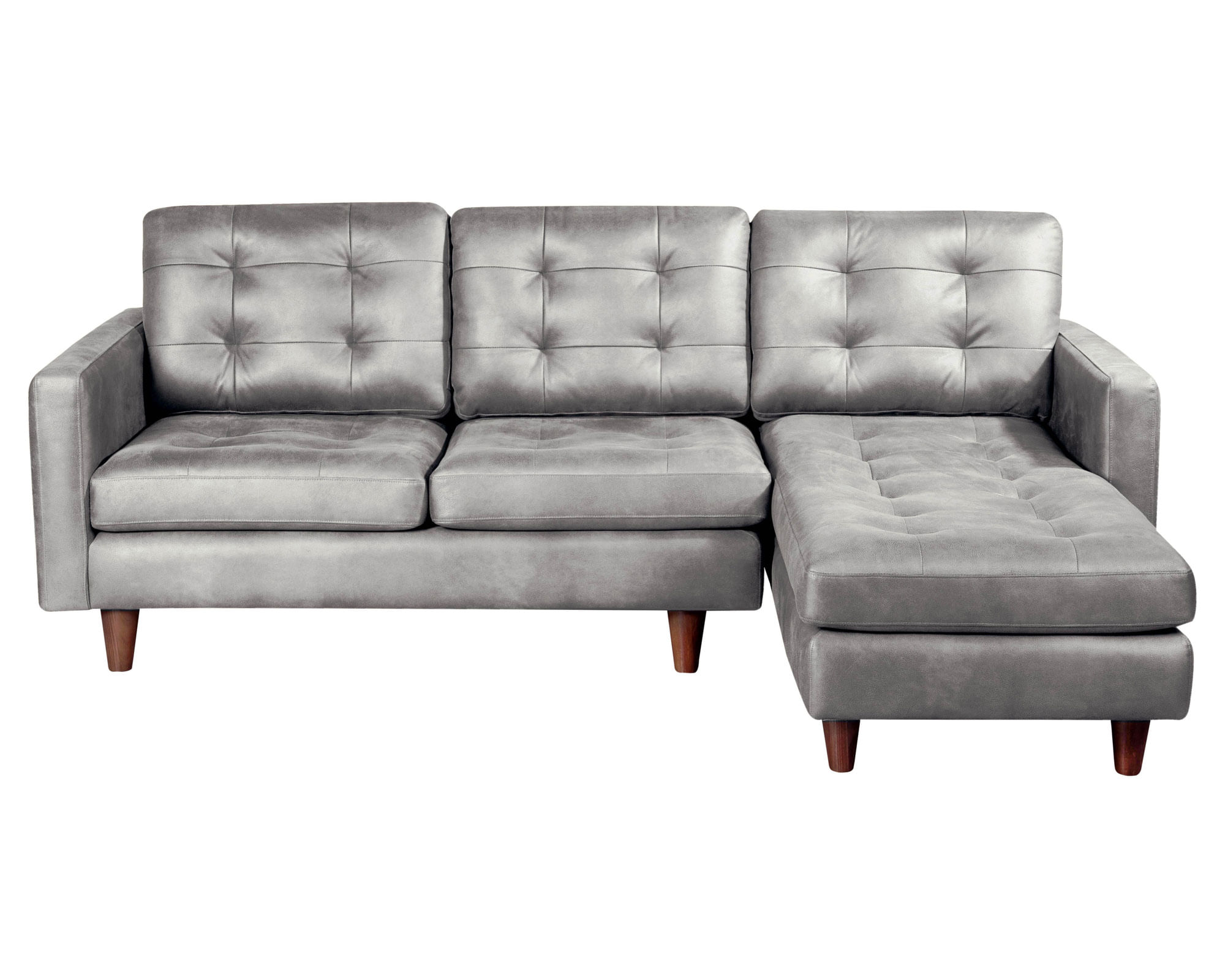 Latam Home Sofá chaise derecho Nápoles gris Latam Home