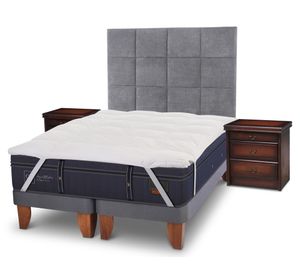 Cama europea súper king Grand Premium dividida + set Támesis Cic