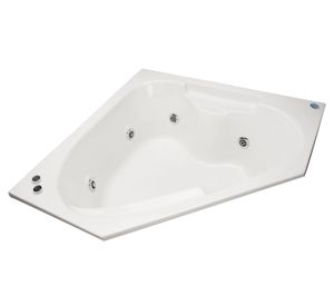 Tina hidromasaje 140x140 cm Noventta blanco Norglas.