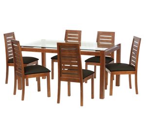 Juego de comedor 6 sillas Pu negro Latam Home