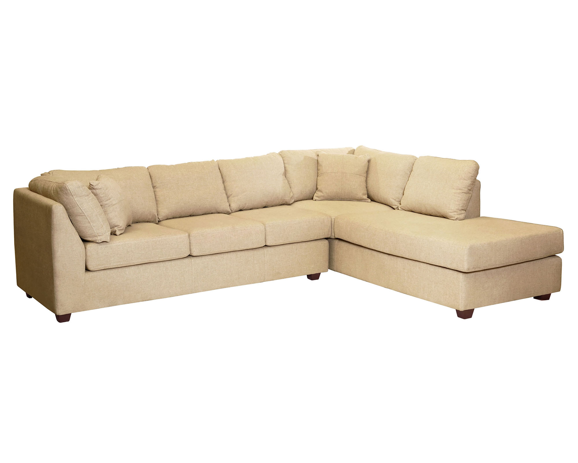 Latam Home Sofá seccional derecho 5 cuerpos Padua beige