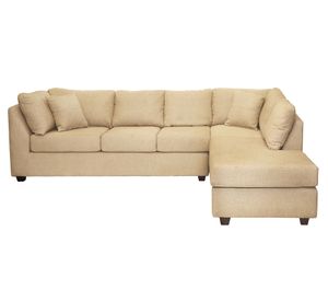 Sofá seccional derecho 5 cuerpos Padua beige