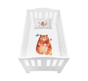 Cubreplumón cuna Oso blanco