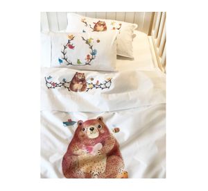 Cubreplumón cuna Oso blanco