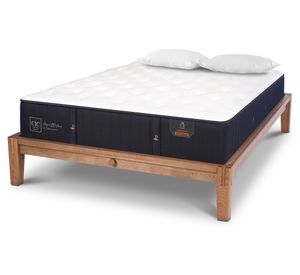 Cama europea Oak 2 plazas Premium + 2 almohadas viscoelásticas Cic