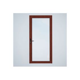 Puerta Interior vidriada 70x200 cm Aluminio termopanel derecha Madera Mundo Glass