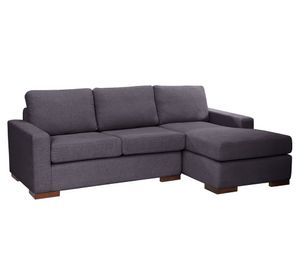Sofá seccional derecho Livorno gris oscuro