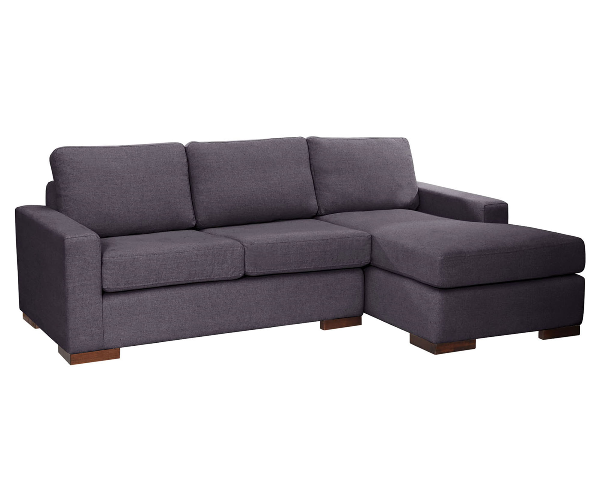 Latam Home Sofá seccional derecho Livorno gris oscuro