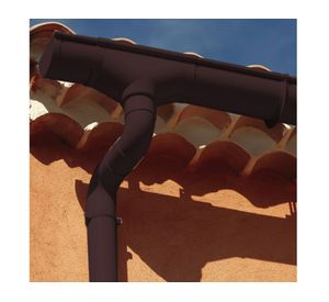 Codo 87,5º M-H PVC marrón