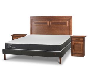 Cama europea curve 2 plazas Ortopedic + Set Milán Cic