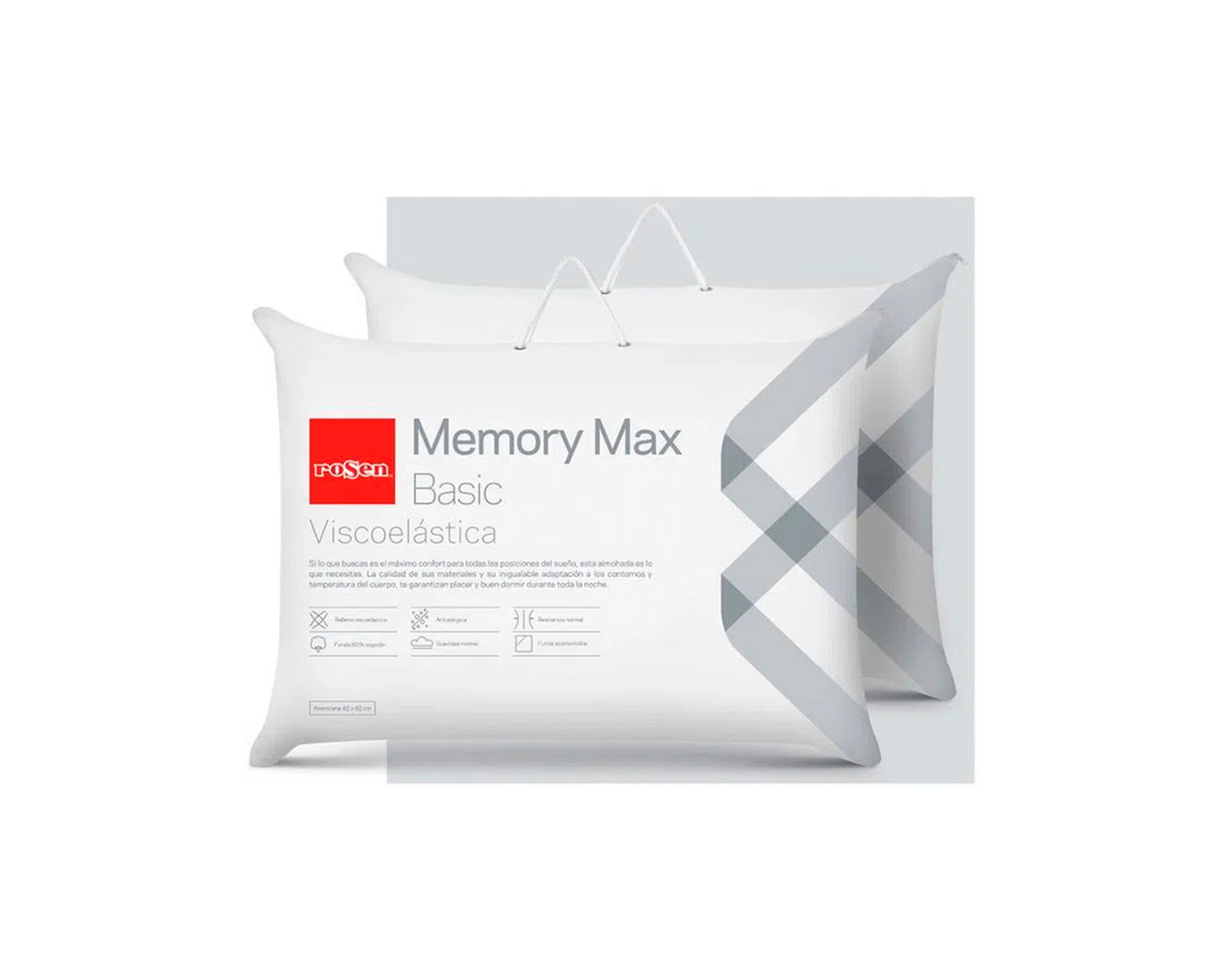 Rosen Almohada Amer Memory Max Basic 2 unidades