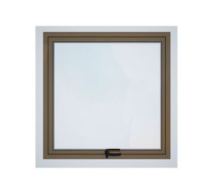 Ventana Aluminio 60x60 cm Termopanel Proyectante Titanio Mundo Glass