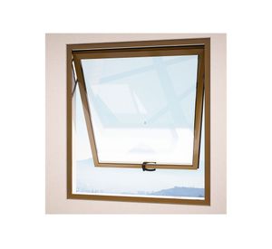 Ventana Aluminio 60x60 cm Termopanel Proyectante Titanio Mundo Glass