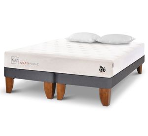 Cama europea 2 plazas Cocopedic + almohadas Cic.