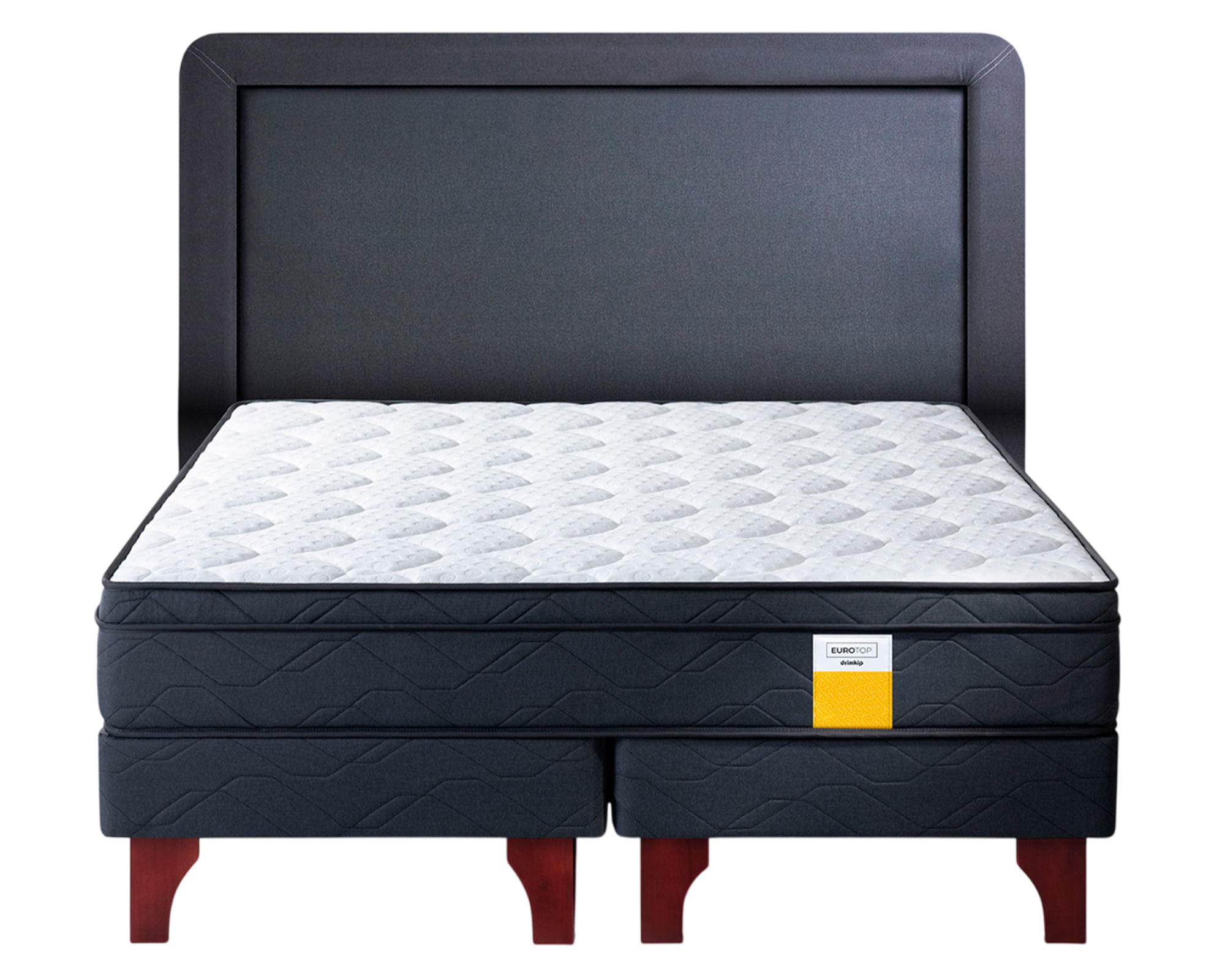 Drimkip Cama europea Eurotop King + Respaldo