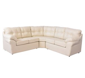 Sofá modular 5 cuerpos Roma cobre ecocuero PU beige