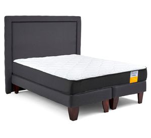 Cama europea funcional Queen base dividida + respaldo