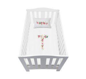 Cubreplumón pack Letras Vintage T blanco