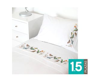 Juego sábanas 1.5 plazas 200 hilos La Pajarera