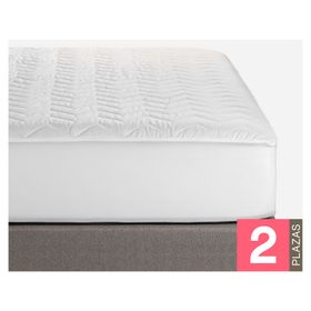 Cubrecolchón 2 plazas Aqua repelent blanco Rosen