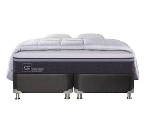 Box spring king Ortopedic Advance black + almohada + plumón Cic