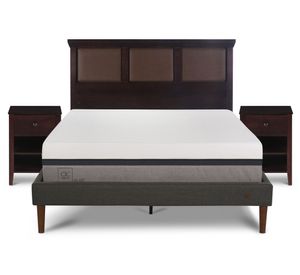 Cama europea 2 plazas Balance + set Torino chocolate Cic