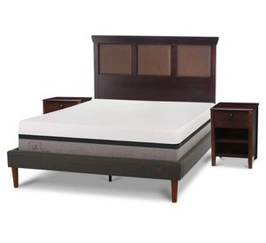 Cama europea 2 plazas Balance + set Torino chocolate Cic