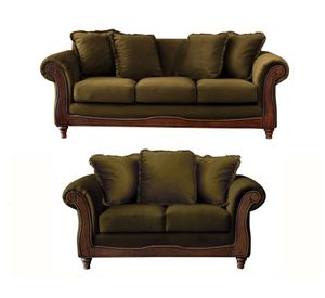 Juego de living Rimini velvet verde Latam Home