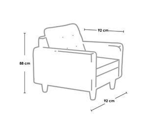 Sofá Nápoles turquesa Latam Home