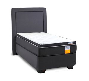 Cama americana funcional 1 plaza plus + respaldo + topper