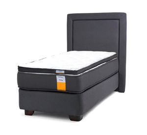 Cama americana funcional 1 plaza plus + respaldo + topper