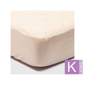Cubre Colchón King beige