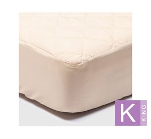 Cubre Colchón King beige