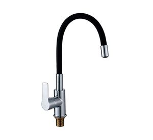 Monomando lavaplatos Niza negro/cromo Fanaloza