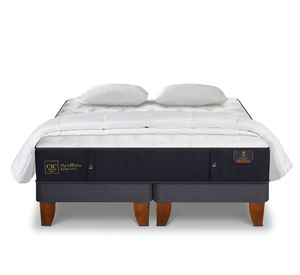 Cama europea 2 plazas Premium base dividida + almohadas + plumón Cic