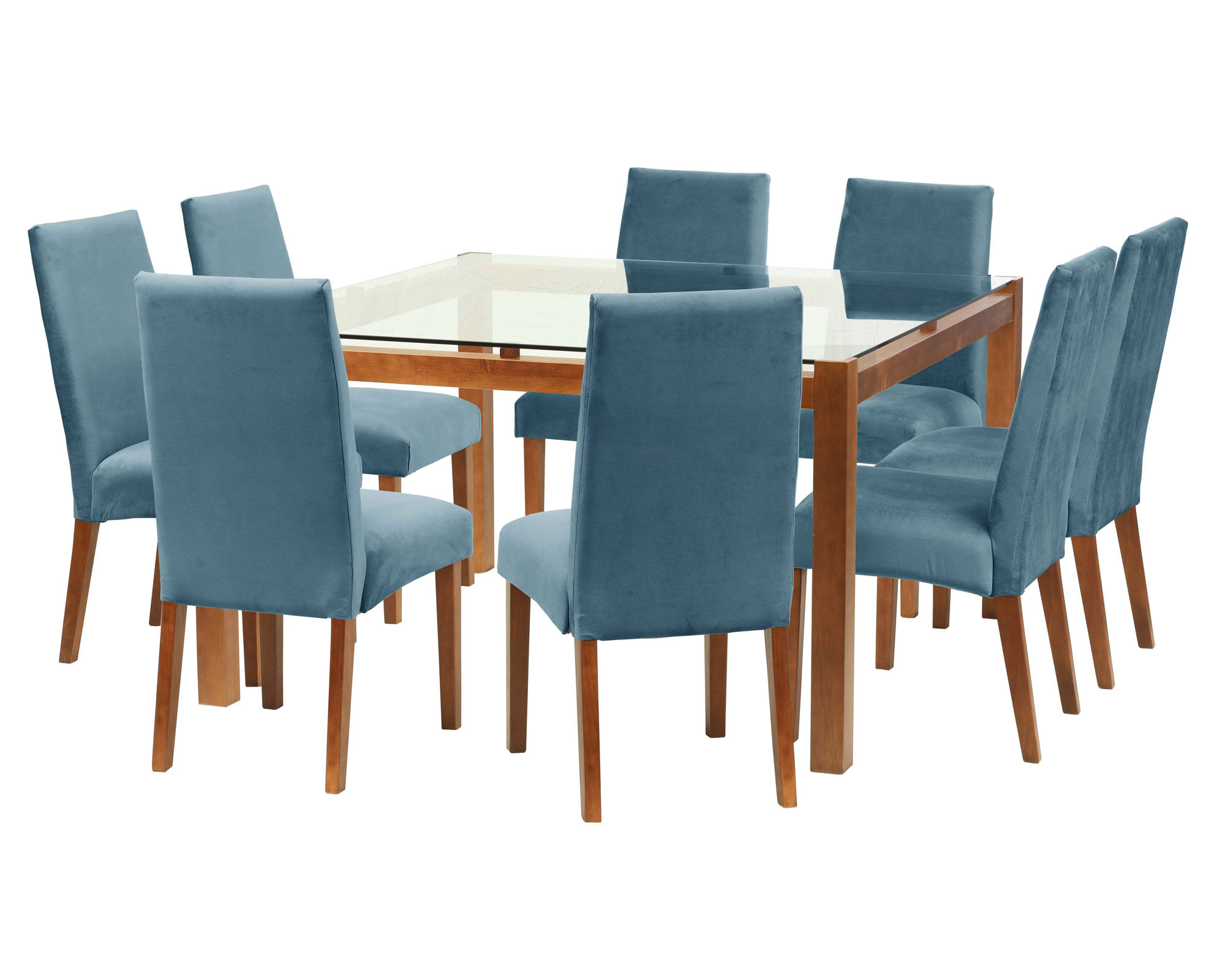 Latam Home Comedor 8 sillas Barcelona azul Latam Home