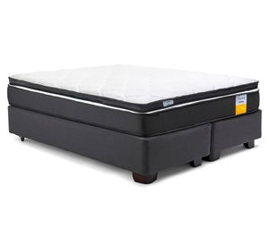 Cama americana funcional Súper King base dividida + topper