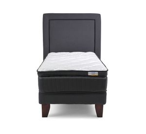 Cama europea  1.5 plazas + respaldo x 190 cm Drimkip