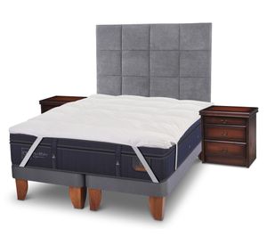 Cama europea king Súper Premium base dividida + set Támesis Cic