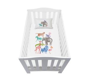 Cubreplumón pack P&P Safari blanco